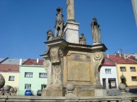 Potštát-morový sloup se sochami světců z r.1718-Foto:Ulrych Mir.