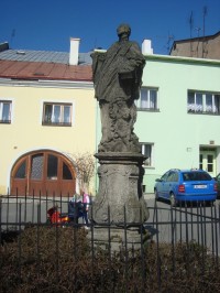 Potštát-sousoší Svaté Trojice-Sv.Jan Sarkander-Foto:Ulrych Mir.