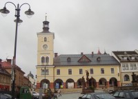 Jilemnice-Masarykovo náměstí s radnicí z r. 1781-Foto:Ulrych Mir.