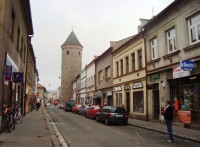 Dvůr Králové nad Labem-Havlíčkova ulice a Šindelářská věž-Foto:Ulrych Mir.