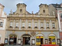 Kolín-náměstí s barokními domy-dům U zlatého lva-Foto:Ulrych Mir.