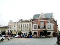 Kolín-náměstí s barokními domy-bývalá Městská spořitelna-Foto:Ulrych Mir.