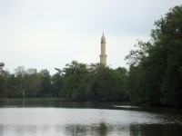 Lednice-Minaret a Zámecký rybník-Foto:Ulrych Mir.