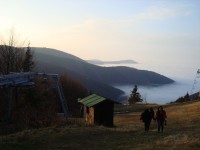 Pustevny-severní svah Radhoště s kaplí Sv.Cyrila a Metoděje-sedačková lanovka do Trjonovic-Foto:Ulrych Mir.