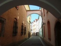 Pardubice-Kostelní ulice od Zámecké ulice-Foto:Ulrych Mir.