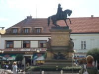 Poděbrady-pomník krále Jiřího z Poděbrad z r.1891 (1896)-Foto:Ulrych Mir.