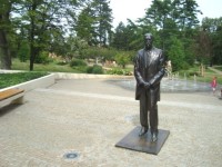Poděbrady-Lázeňský park-socha T.G.Masaryka z r.1927-Foto:Ulrych Mir.