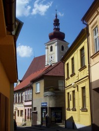 Trhové Sviny-kostel Nanebevzetí Panny Marie-Foto:Ulrych Mir.