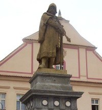 Tábor-Žižkovo náměstí s pomníkem Jana Žižky-detail-Foto:Ulrych Mir.