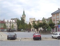 Lipník nad Bečvou-kostel sv. Františka Serafínského z náměstí T.G.Masaryka-Foto:Ulrych Mir.