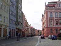 Krnov-Hlavní náměstí a Hobzíkova ulice s radnicí-Foto:Ulrych Mir.