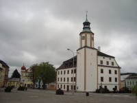 Rýmařova-náměstí Míru s radnicí-Foto:Ulrych Mir.