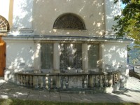 Vrbno pod Pradědem-farní kostel sv.Michala-pomník padlým v 1.světové válce-Foto:Ulrych Mir.