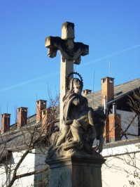 Loštice-kříž s pietou z r.1852 na Hradské ulici-Foto:Ulrych Mir.