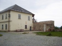 Mohelnice-Kostelní náměstí s Čarodějnickým domkem a zbytky opevnění-Foto:Ulrych Mir.