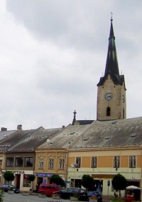 Mohelnice-strážní věž a zvonice farního kostela