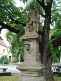 Napajedla-socha sv. Floriána na Masarykově náměstí-Foto:Ulrych Mir.