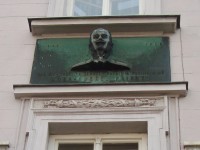 Prostějov-pamětní deska na rodném domě profesora J.R.Demela-Foto:Ulrych Mir.