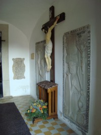 Loštice-kostel sv.Prokopa-renesanční náhrobní desky-Foto:Ulrych Mir.