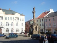 Litovel-náměstí Přemysla Otakara II.-morový sloup-Foto:Ulrych Mir.