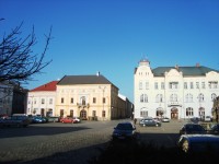 Litovel-náměstí Přemysla Otakara II.-hotel Záložna a Langův dům-Foto:Ulrych Mir.