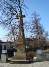 Litovel-kříž u mostu před muzeem z r.1798-Foto:Ulrych Mir.