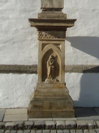 Litovel-kamenný kříž z r.1849 u České kaple-detail-Foto:Ulrych Mir.