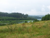 Rázovská zátoka na Slezské Hartě z cesty na Rázovské tufity-Foto:Ulrych Mir.