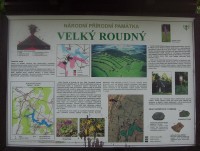 Velký Roudný-Národní přírodní památka-informační deska-Foto:Ulrych Mir.