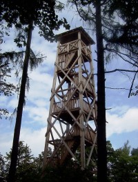 Velký Roudný-dřevěná rozhledna vysoká 20,2 m z r.2007-Foto:Ulrych Mir.
