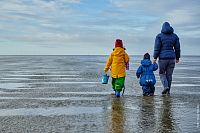 Cuxhaven: Rodina na pláži Sehleburger Strand © DZT/Florian Trykowski