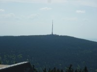 výhled na druhou nejvyšší horu Fichtelgebirge Ochsenkopf