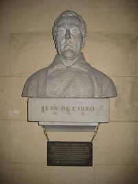 Busta Jean de Carro - Císařské lázně - Karlovy Vary