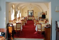 Interier jídelny jednoho z nejkrásnějších hotelů - Belvedere