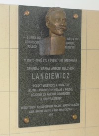 Tišnov - busta generála Mariana Langiewicze