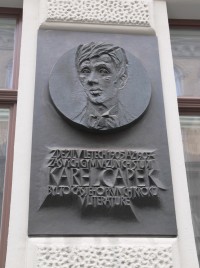 Brno - pamětní deska Karla Čapka