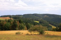 Pohled ze svahů od Sulkovcem na Horní les
