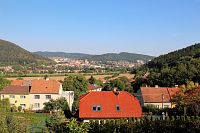 Pohled z horní části Předklášteří na Tišnov