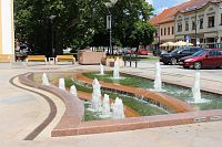 Hodonín - Zpívající fontána na Masarykově náměstí