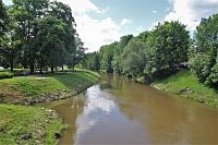 Řeka Svitava u parku Svatopluka Čecha