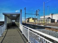 Přístup k nádraží od Šakvic