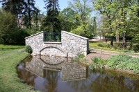 Park Lužánky - upravený tok Ponávky