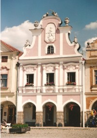 Telč - náměstí, měšťanský dům č. 57