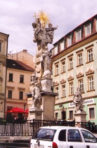 Brno-Zelný trh - sousoší Nejsvětější Trojice