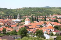 Dolní Kounice - pohled na město ze zámku