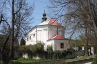 Kunštát - hřbitovní kostel sv. Ducha a hrob Františka Halase