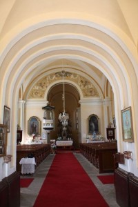 Bohutice -  kostel Nanebevzetí Panny Marie - interiér