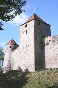 Veveří - hradební věže na západní straně