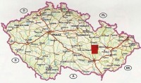 Rozsah území turistické mapy Boskovicko