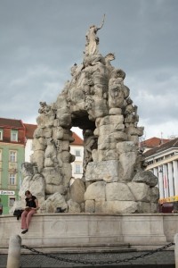 Brno - kašna Parnas, celkový pohled